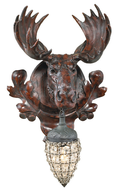 Black Forest Moose Wall Sconce