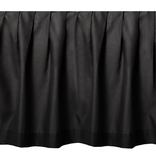 Black Night Gathered Bedskirt - Twin - OVERSTOCK