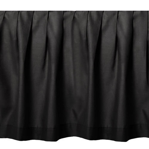 Black Night Gathered Bedskirt - Twin