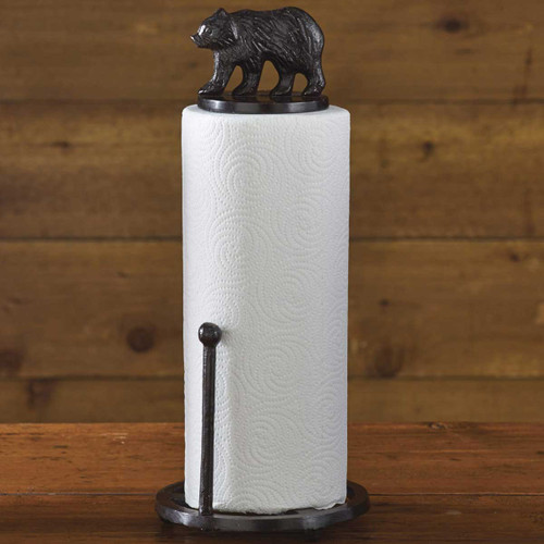 Antler Ridge Paper Towel Holder, Black Forest Decor