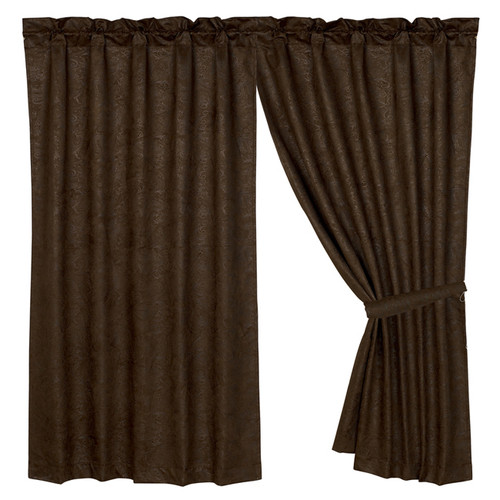 Caldwell Cowhide Faux Tooled Leather Curtain