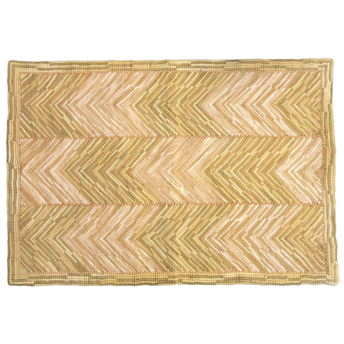 Camp Chevron Gold Rug - 2 x 8