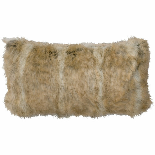 Canadian Stone Fox Fur Pillow - 14 x 26