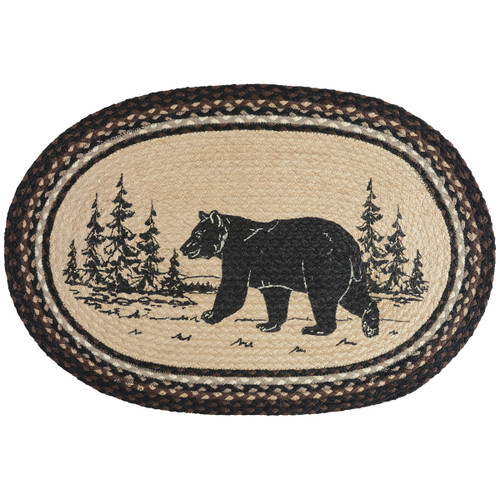 Cedar Trails Bear Braided Jute Rug