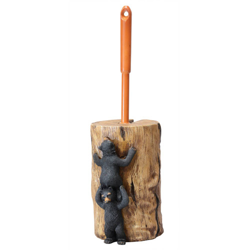 Climbing Black Bears Toilet Brush Holder