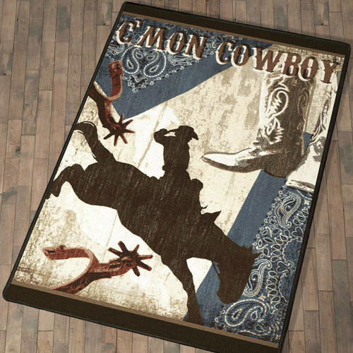 C'mon Cowboy Rug - 3 x 4