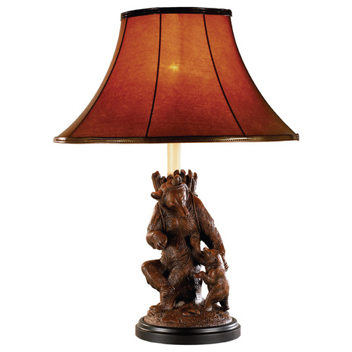 Come Here Bears Lamp - Brushed Wood