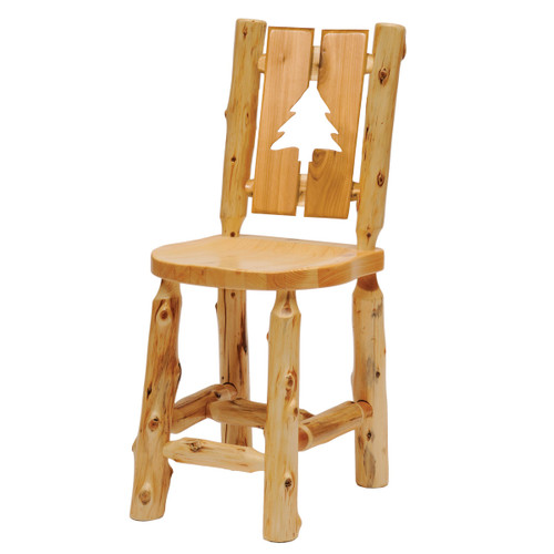 Log Cut-Out Side Chair - Pine Tree