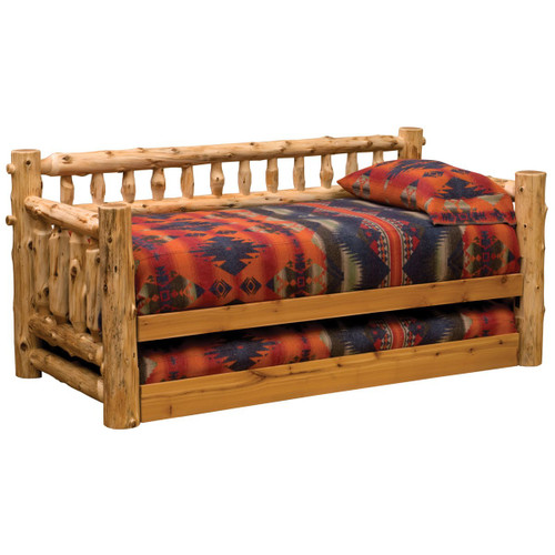 Log Daybed w/Trundle