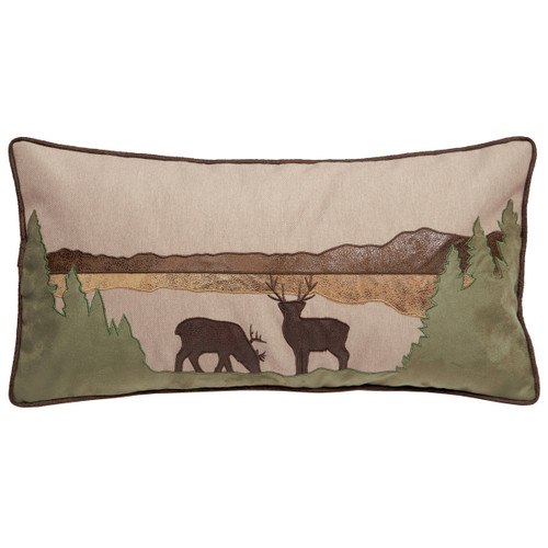 Deer Landscape Pillow