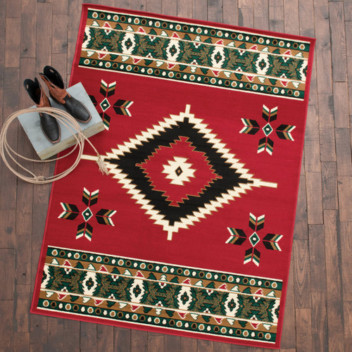 Southwestern Plateau Red Rug Collection