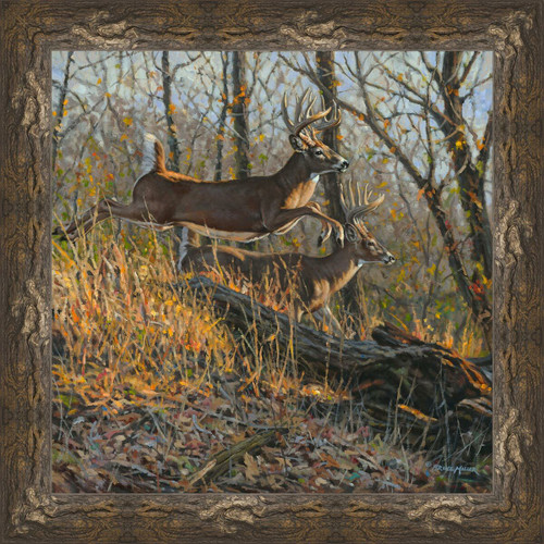 Deer Run Canvas Art