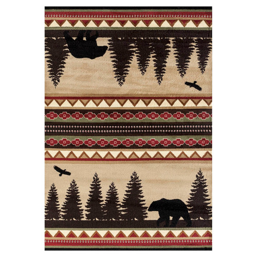 Taos Lodge Beige Rug Collection