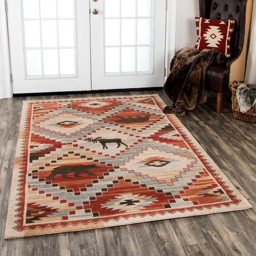 Tribal Moose & Bear Rug Collection