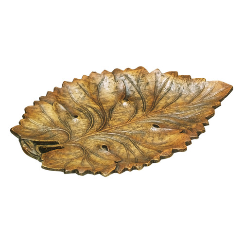 Fall Leaf Tray - Burlwood