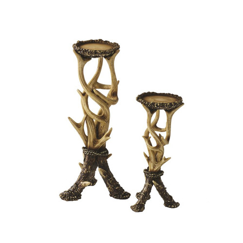 Faux Antler Candle Holders - Set of 2 - OVERSTOCK