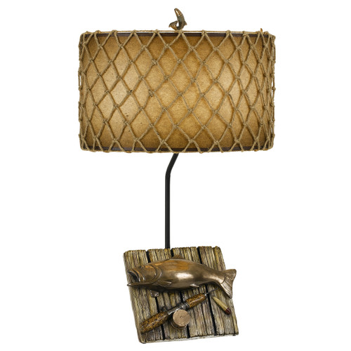 Rustic Table Lamps: Fishing Reel Table Lamp