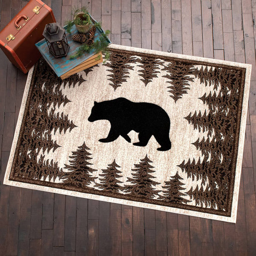 Forest Bear Rug - 5 x 7 - OUT OF STOCK UNTIL 07/31/2024