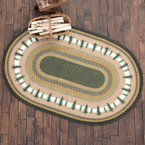 Forest Pines Oval Rug - 4 x 6
