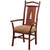 Black Forest Pine Tree Hickory Arm Chair - Set of 2