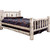 Frontier Bed with Laser-Engraved Pine Tree Design - Twin