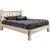 Frontier Platform Bed with Laser-Engraved Bear Design - Cal King