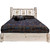 Frontier Platform Bed with Storage & Laser-Engraved Bear Design - Full