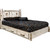 Frontier Platform Bed with Storage & Laser-Engraved Elk Design - Cal King