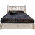 Frontier Platform Bed with Storage & Laser-Engraved Moose Design - Queen