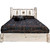 Frontier Platform Bed with Storage & Laser-Engraved Pine Design - Full