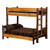 Hickory Full/Full Bunk Bed - Ladder Left