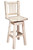 Homestead Swivel Barstool with Back - Lacquered