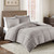 Logan Gray Faux Fur Comforter Set - King