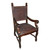Lucia Arm Chair,Colonial, Antique Brown