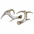 Medium Silver Antler Decor - Set of 2