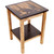 Missoula End Table with Etched Bear Scene