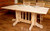Unfinished Hand-Peeled Rustic Double Pedestal Dining Table
