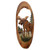 Moose Oval Wood Carving Wall Art