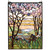 Mountain Flowers Stained Glass Window - 22 x 30