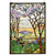 Mountain Flowers Stained Glass Window - 29 x 40