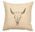 Natural Bull Skull Pillow