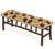 Northwoods Pinecones Hickory Bench - Large