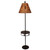 Burnt Sienna Iron Round Double Tree Band Drink Table Tray Lamp