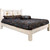 Ranchman's Platform Bed with Laser-Engraved Bear Design - Queen