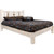 Ranchman's Platform Bed with Laser-Engraved Pine Tree Design - Twin