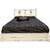 Ranchman's Platform Bed with Storage & Laser-Engraved Elk Design - Queen