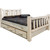 Ranchman's Storage Bed with Laser-Engraved Wolf Design - Full