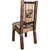 Ranchman's Woodland Upholstery Side Chair with Laser-Engraved Bear Design