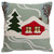 Red Cabin Pillow