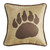 Rushmore Bear Claw Faux Suede Pillow